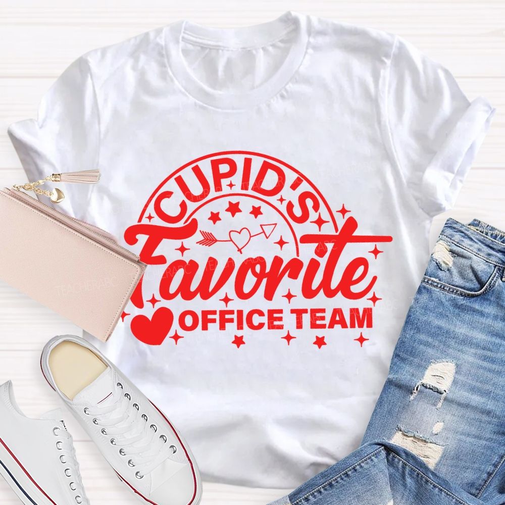 Cupid'S Favorite Office Team Valentine'S Day T-shirt