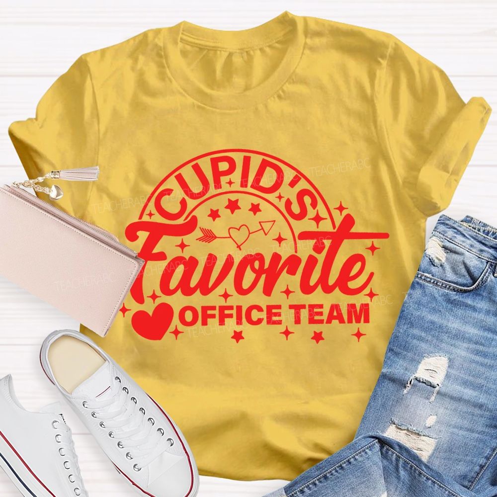 Cupid'S Favorite Office Team Valentine'S Day T-shirt