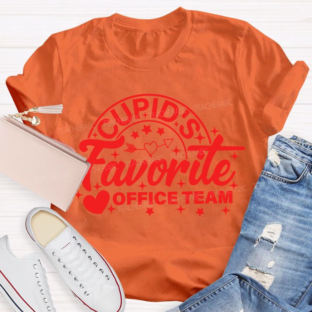 Cupid'S Favorite Office Team Valentine'S Day T-shirt