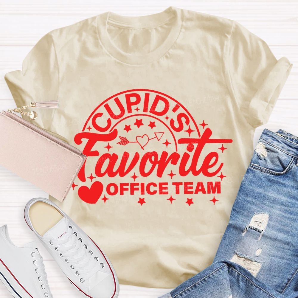 Cupid'S Favorite Office Team Valentine'S Day T-shirt