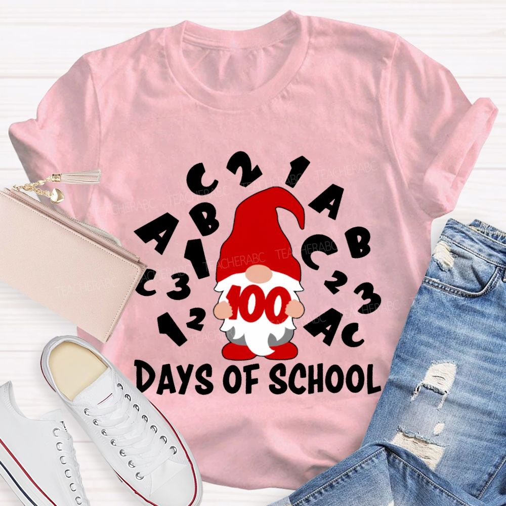 100 Days Of School Dwarfs And The English Alphabet T-shirt