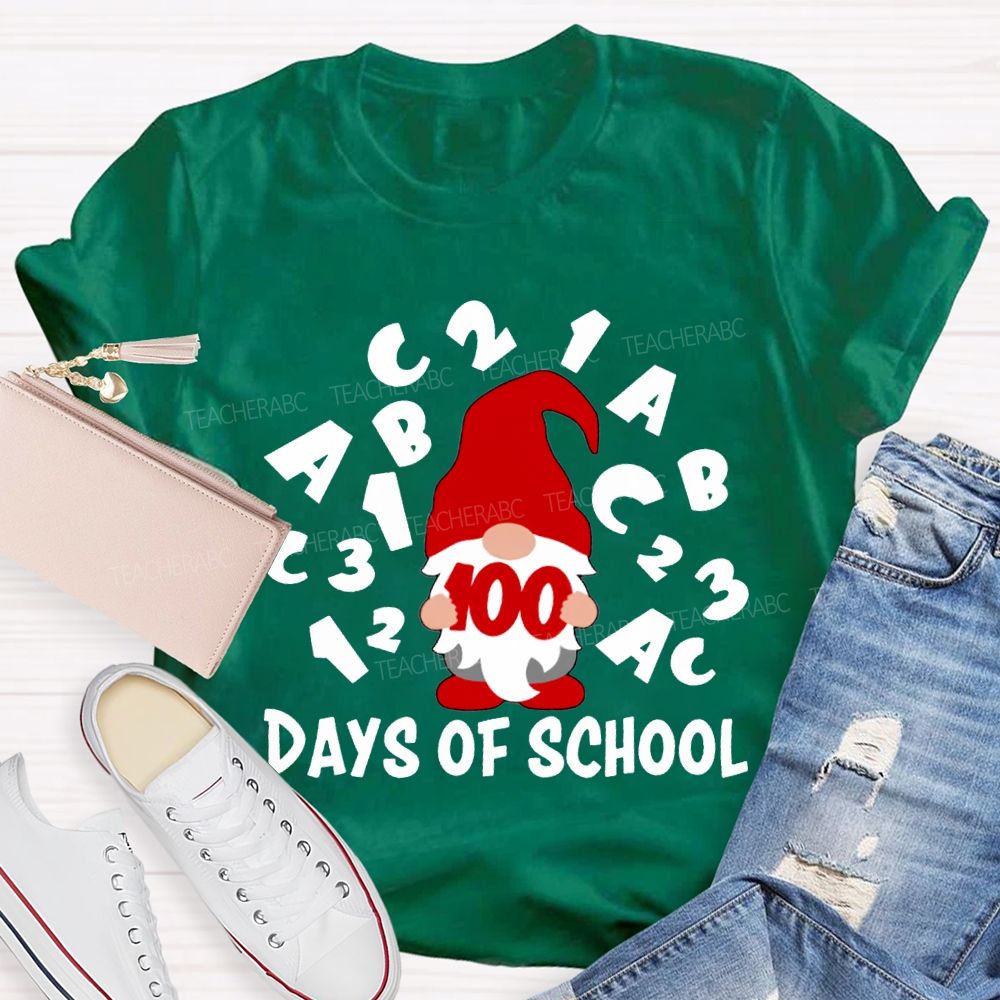 100 Days Of School Dwarfs And The English Alphabet T-shirt