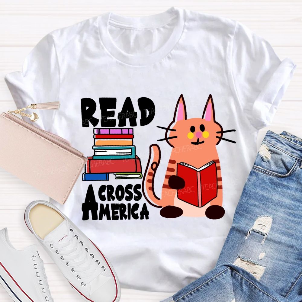 Read Across America A Kitten Who Loves Reading T-Shirt