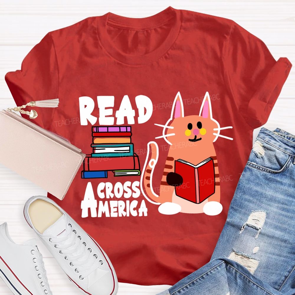 Read Across America A Kitten Who Loves Reading T-Shirt