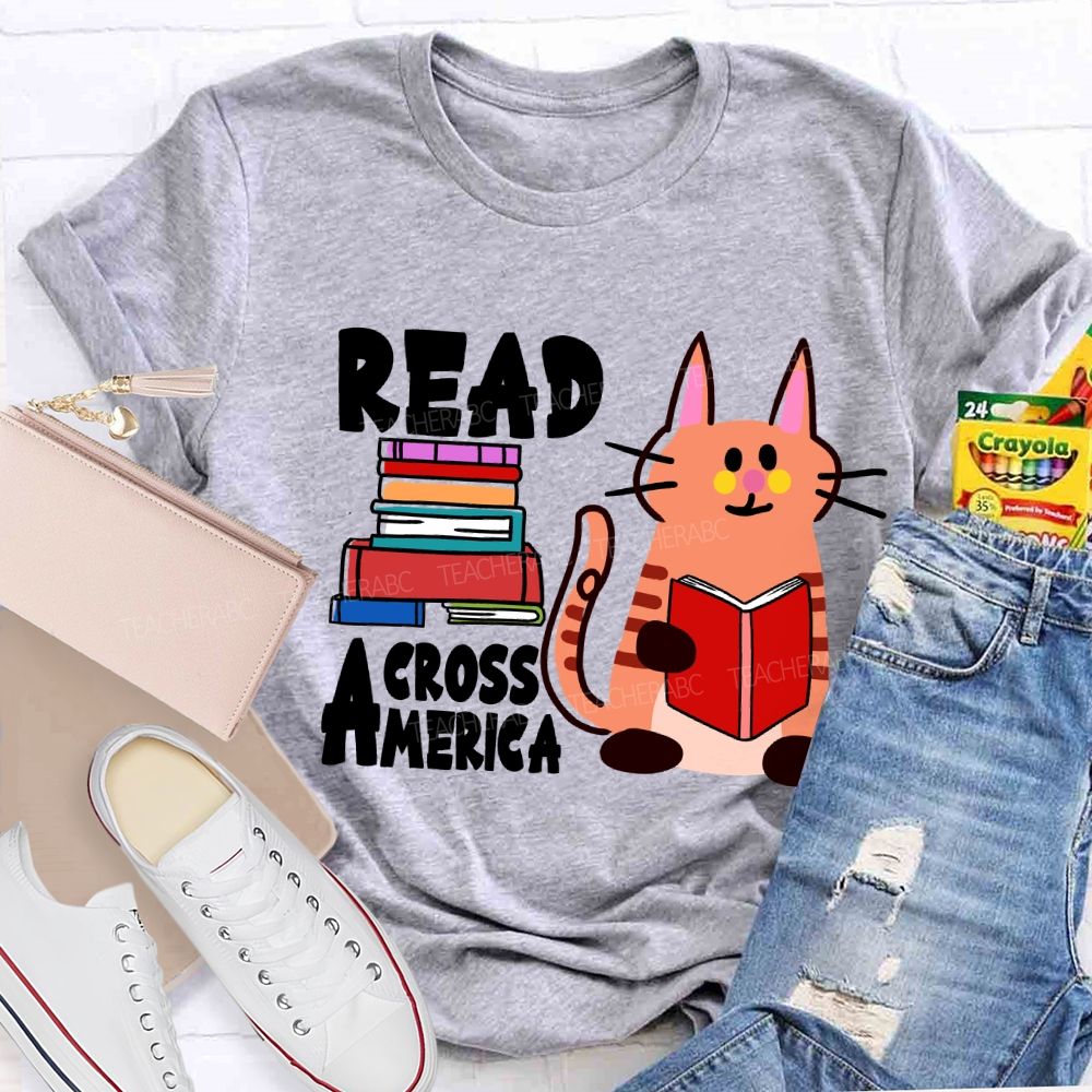 Read Across America A Kitten Who Loves Reading T-Shirt
