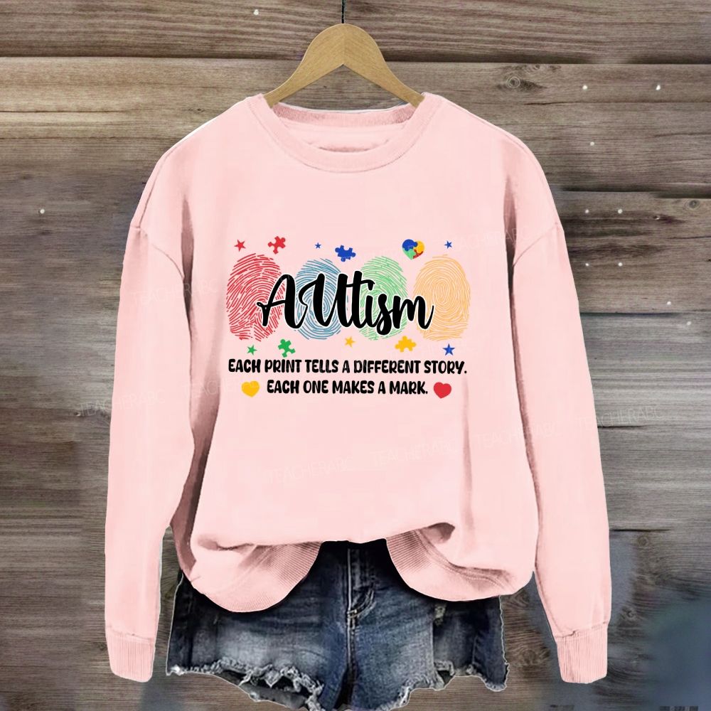 Each Print Tells A Different Story Each One Makes A Mark Puzzle Sweatshirt