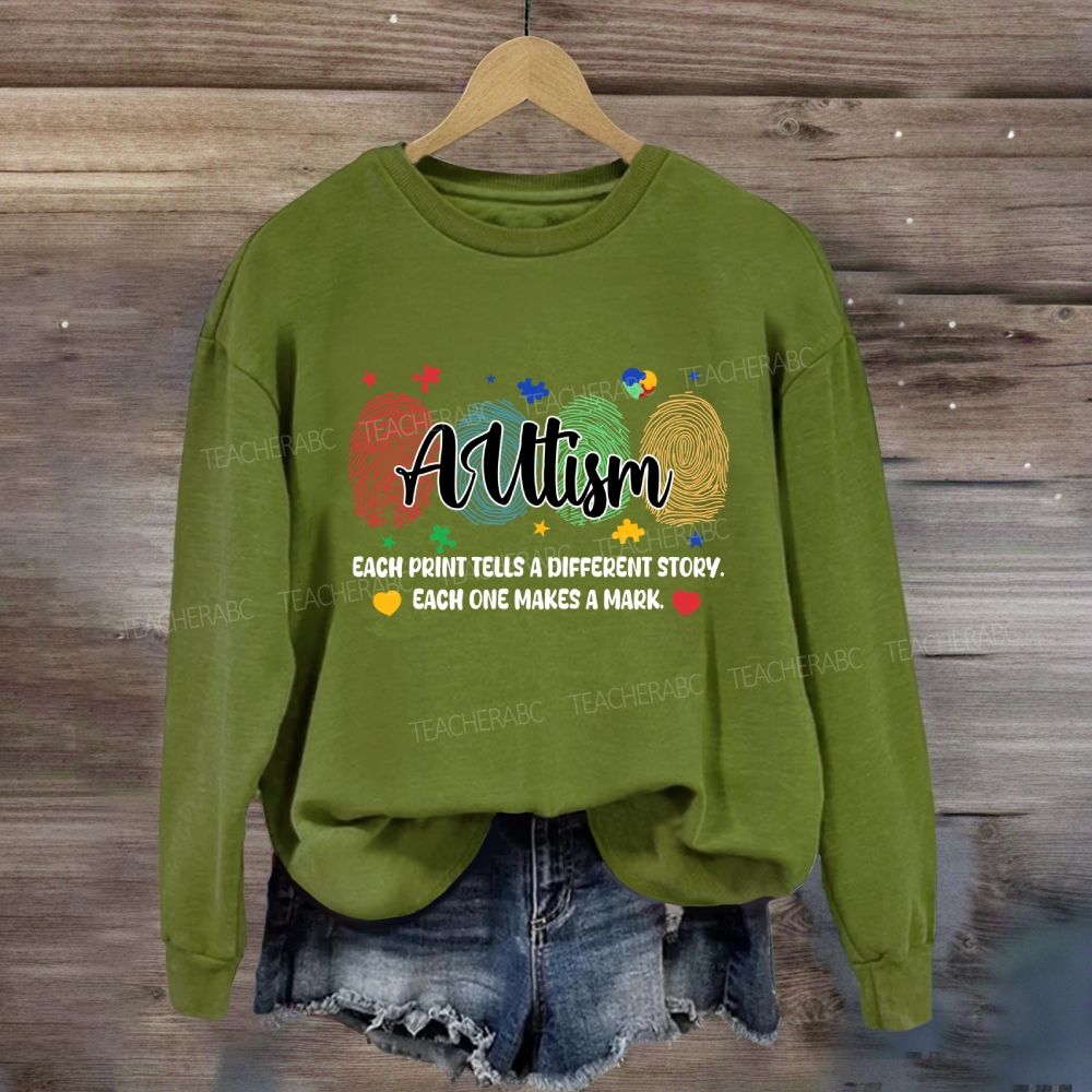 Each Print Tells A Different Story Each One Makes A Mark Puzzle Sweatshirt