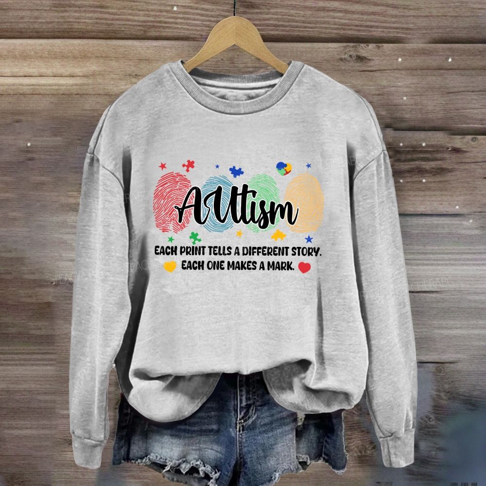 Each Print Tells A Different Story Each One Makes A Mark Puzzle Sweatshirt