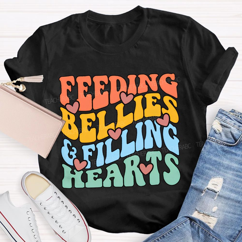Feeding Bellies Efiling Hearts Special Education T-shirt
