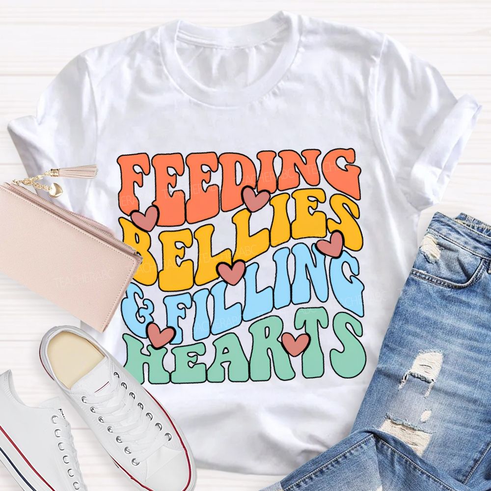 Feeding Bellies Efiling Hearts Special Education T-shirt