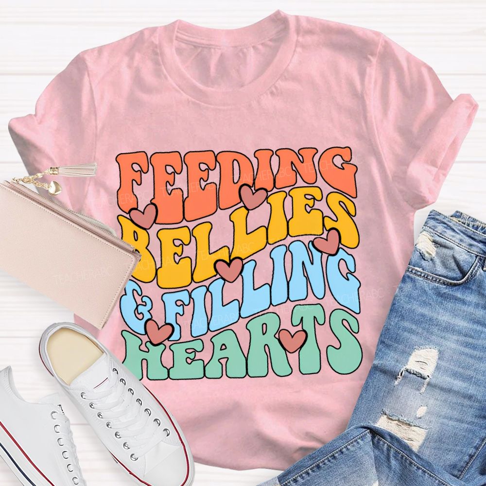 Feeding Bellies Efiling Hearts Special Education T-shirt