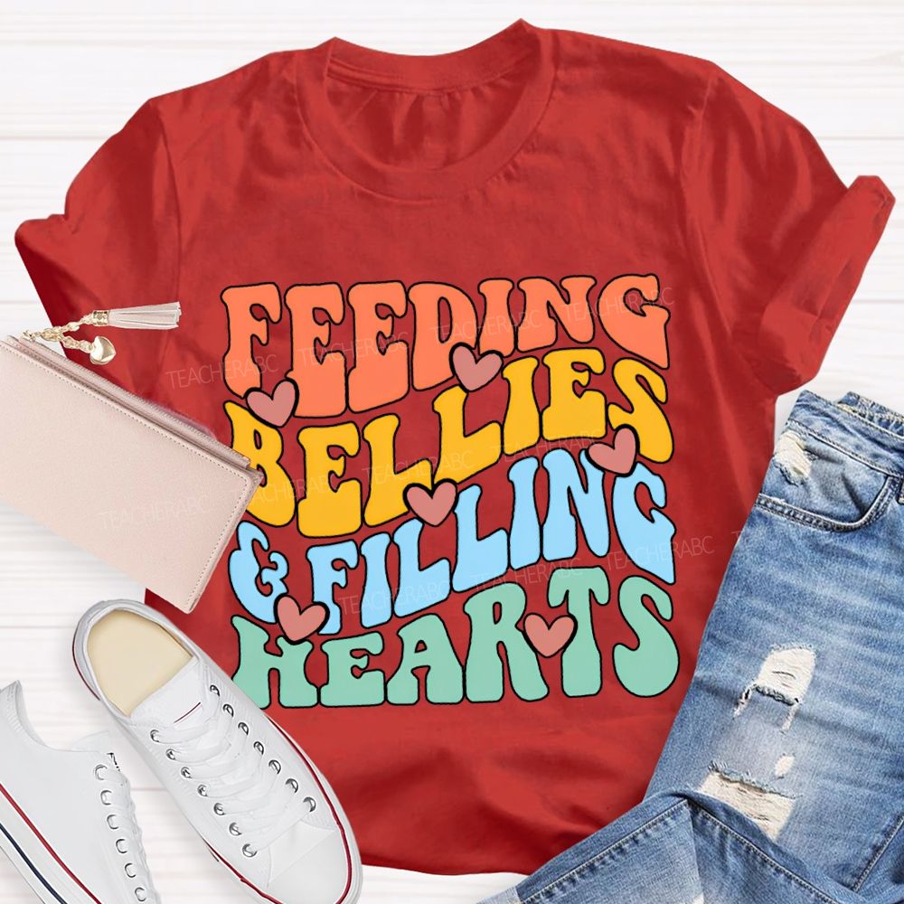 Feeding Bellies Efiling Hearts Special Education T-shirt