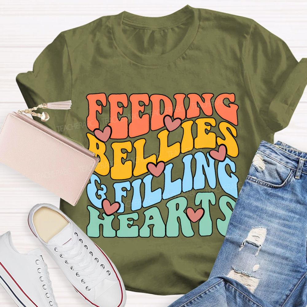 Feeding Bellies Efiling Hearts Special Education T-shirt