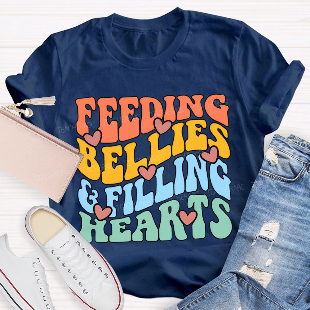 Feeding Bellies Efiling Hearts Special Education T-shirt