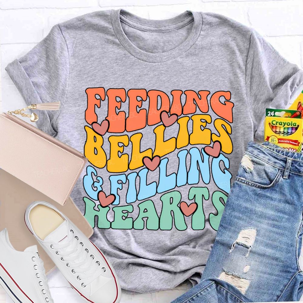Feeding Bellies Efiling Hearts Special Education T-shirt