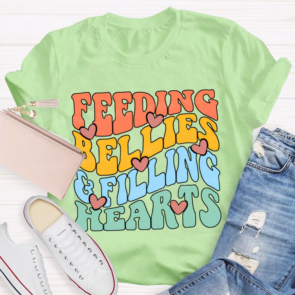Feeding Bellies Efiling Hearts Special Education T-shirt