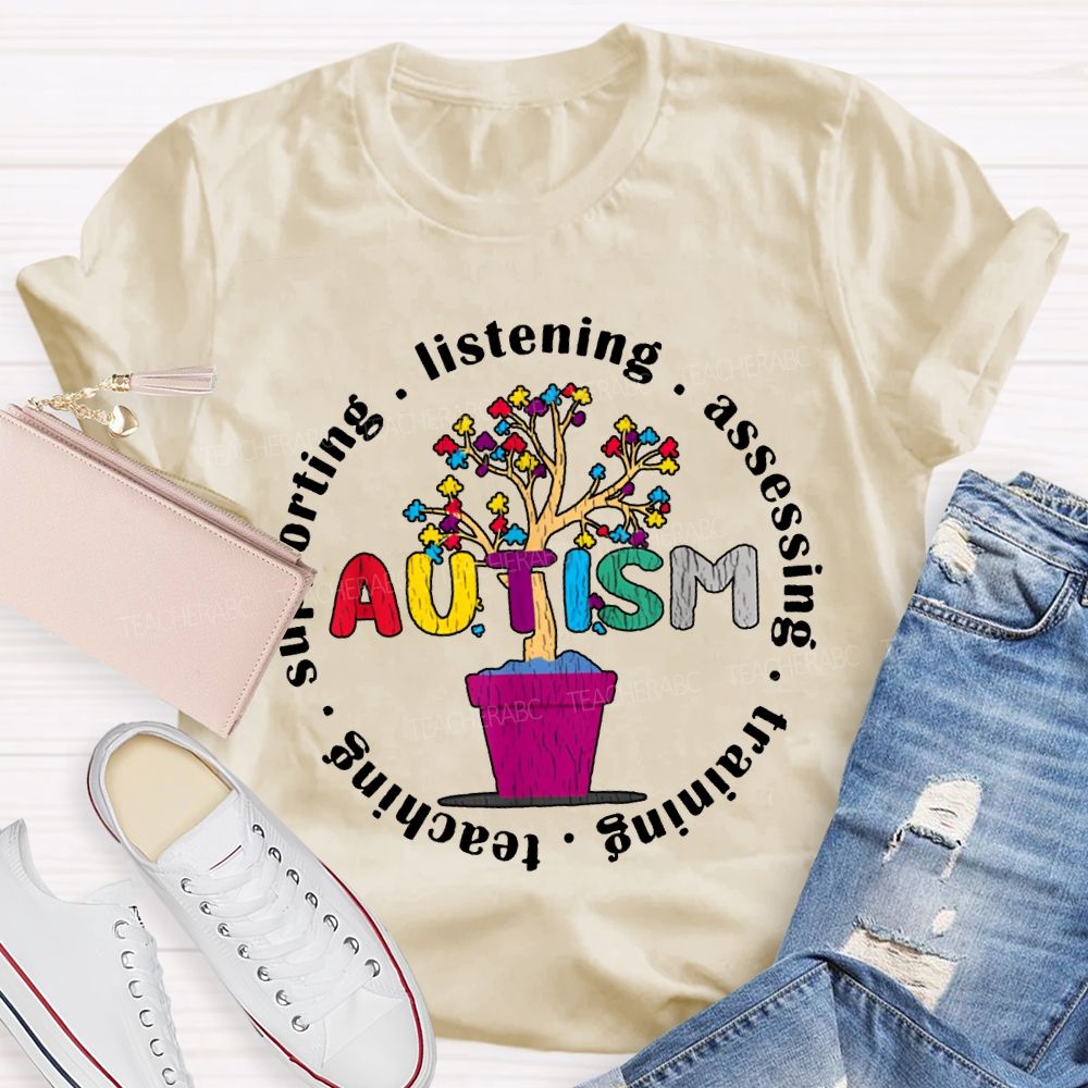 Autism Listening Assessing Training Teaching T-shirt