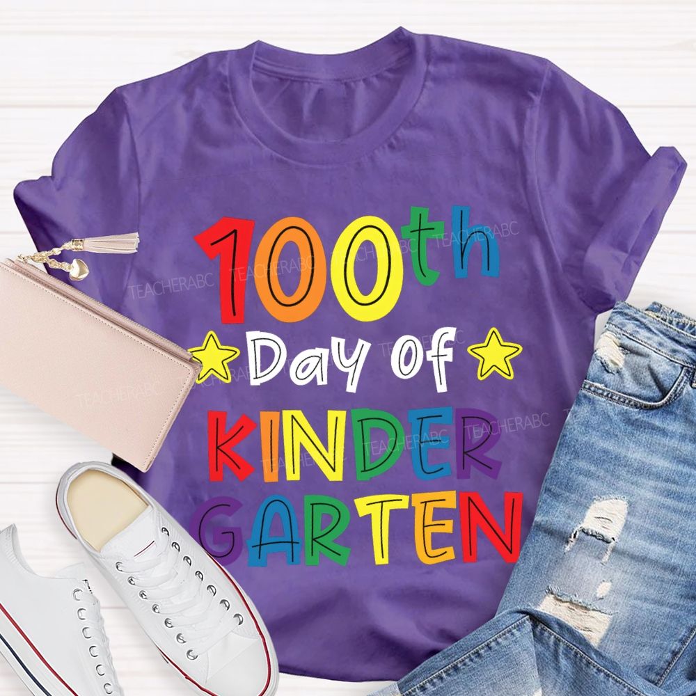 Personalized Grade 100th Day Of Kindergarten T-shirt