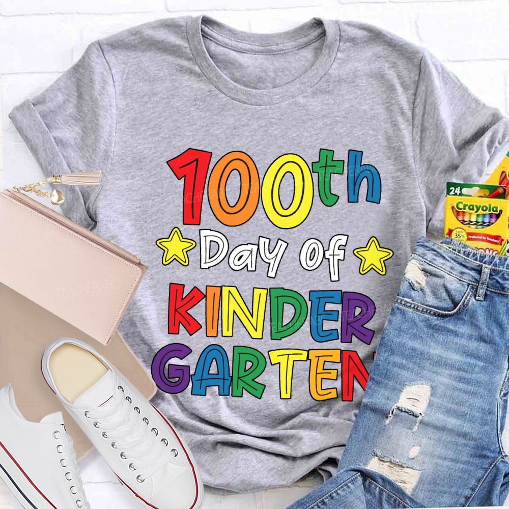 Personalized Grade 100th Day Of Kindergarten T-shirt