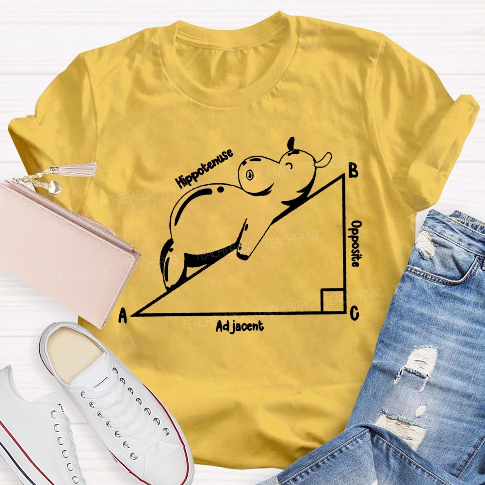 Opposite Adjacent Hypotenuse Math Teacher T-shirt