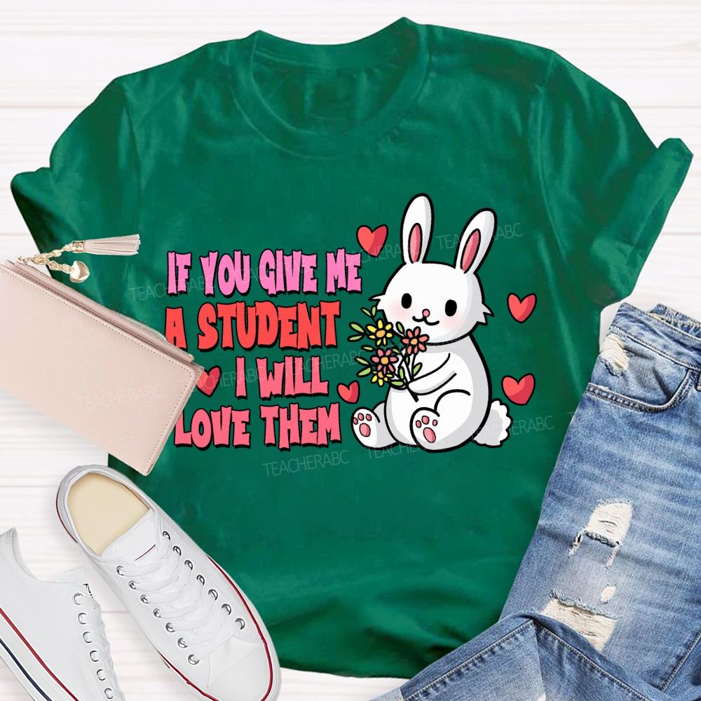 If You Give Me A Student I Will Love Them T-shirt