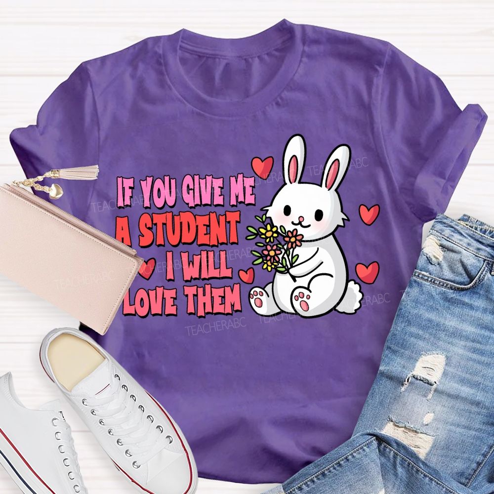 If You Give Me A Student I Will Love Them T-shirt