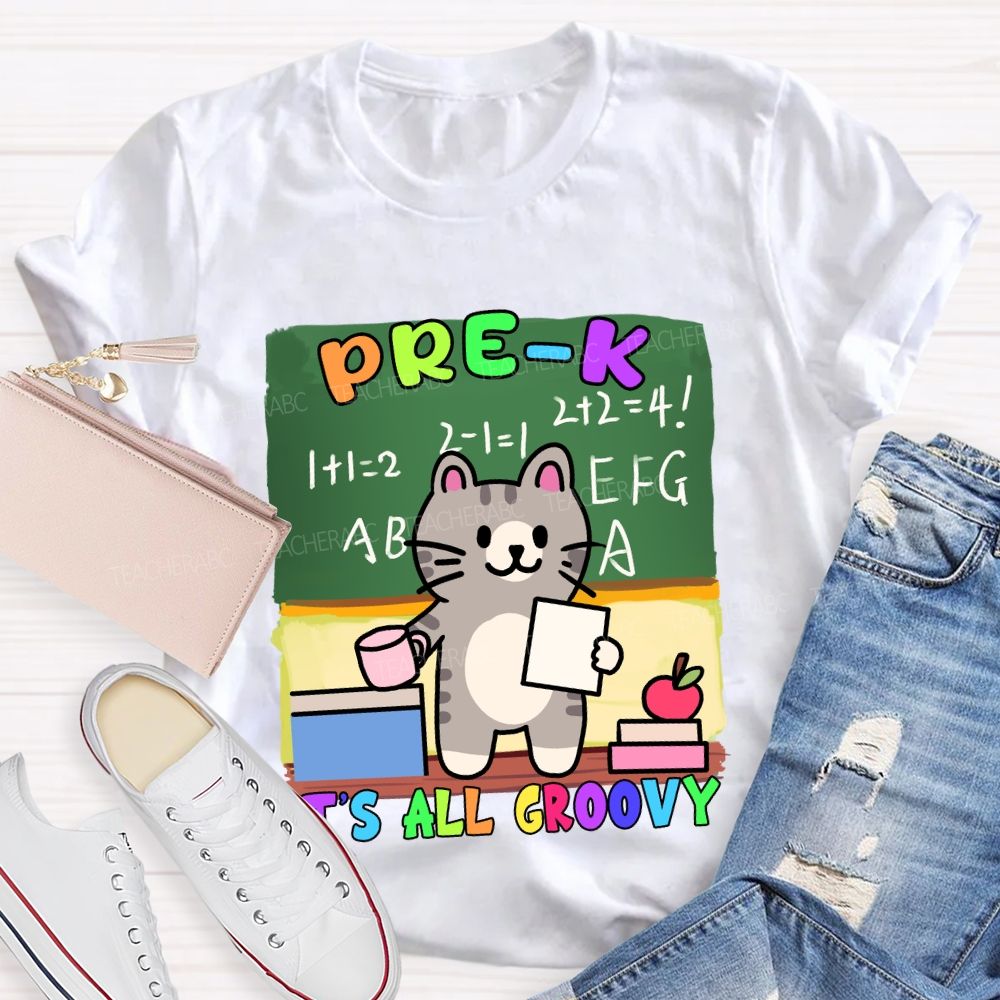 Personalized Grade It's All Groovy The Cat T-shirt