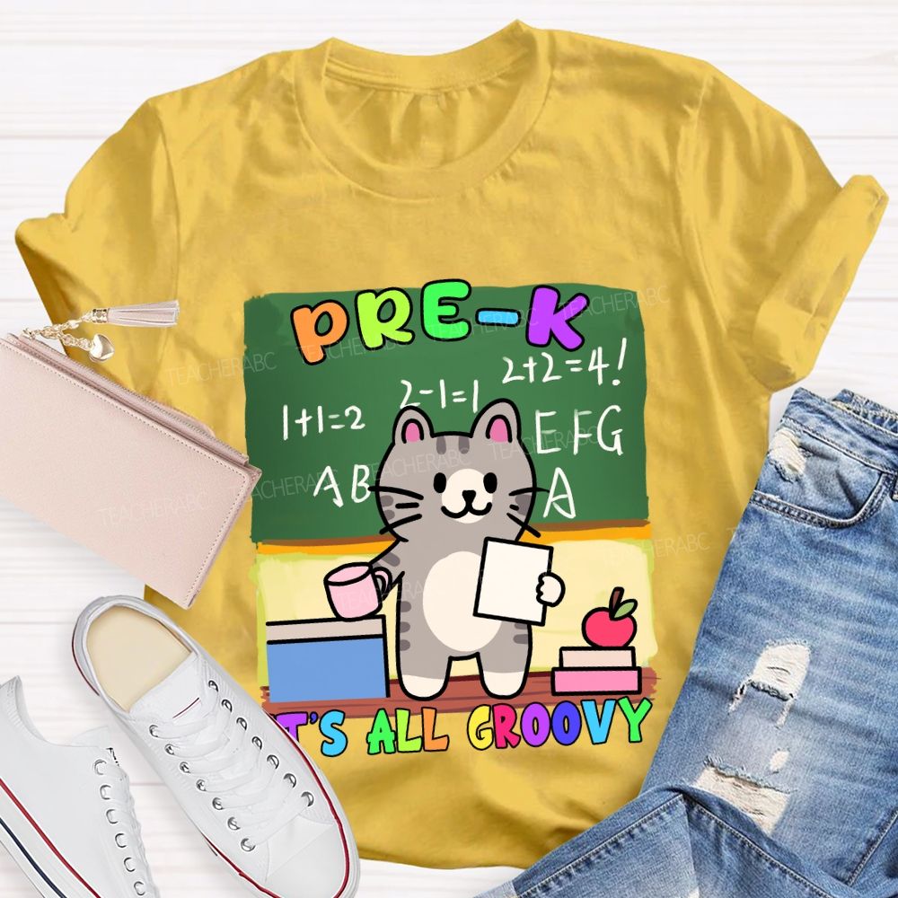 Personalized Grade It's All Groovy The Cat T-shirt