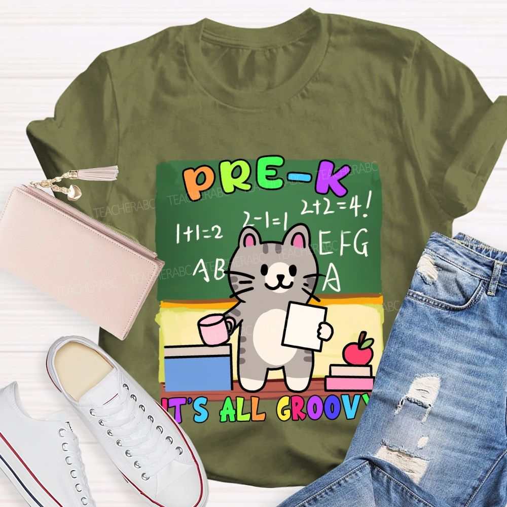 Personalized Grade It's All Groovy The Cat T-shirt