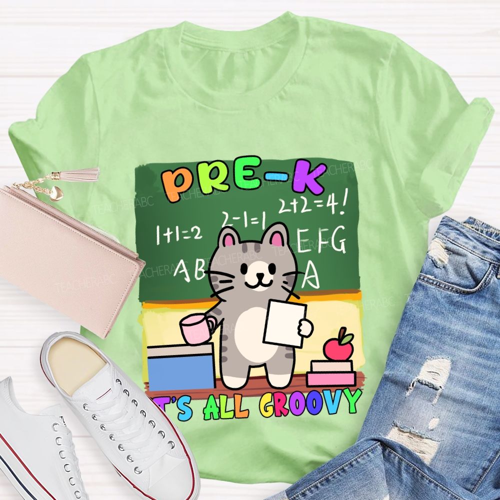Personalized Grade It's All Groovy The Cat T-shirt