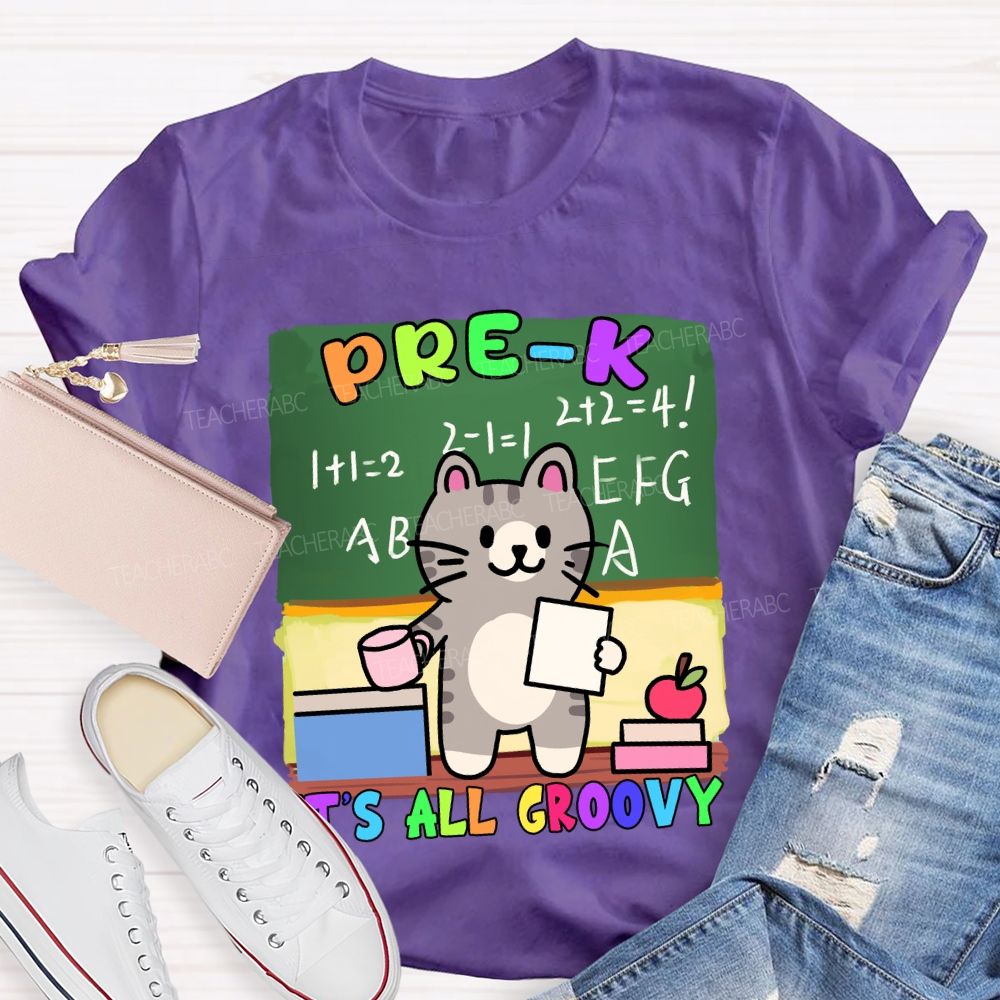 Personalized Grade It's All Groovy The Cat T-shirt