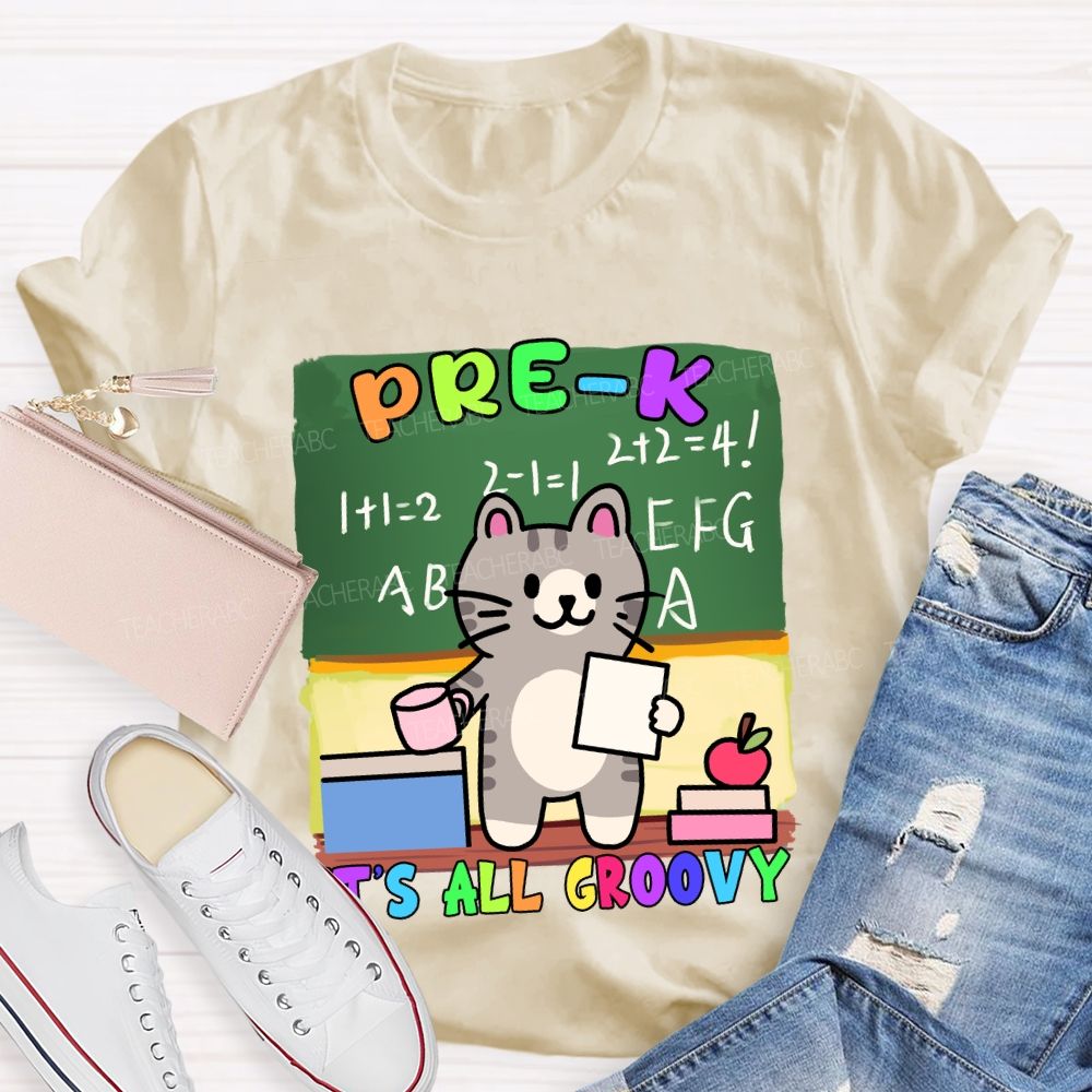 Personalized Grade It's All Groovy The Cat T-shirt