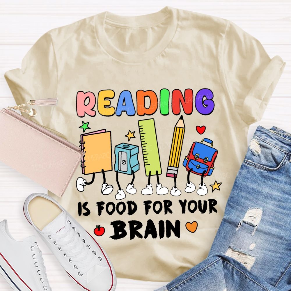 Reading Is Food For Your Brain T-shirt