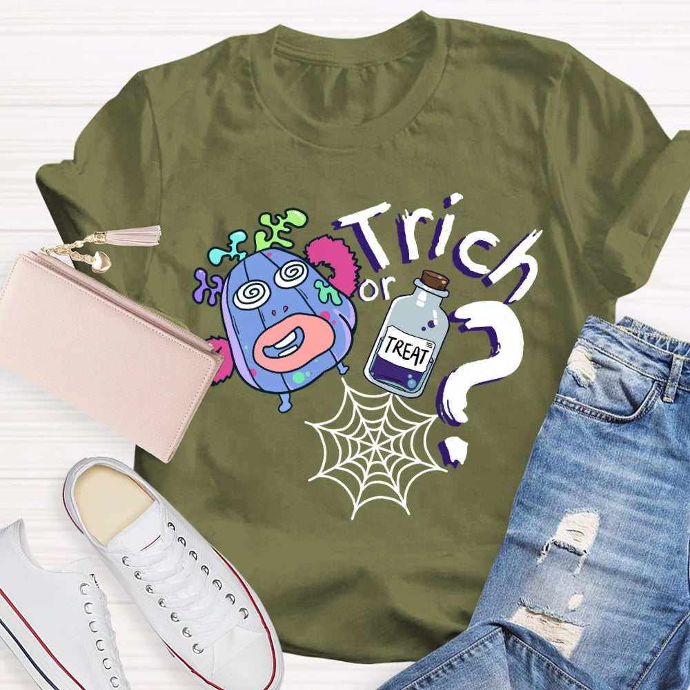 Trick Or Treat Cell Science Teacher T-shirt