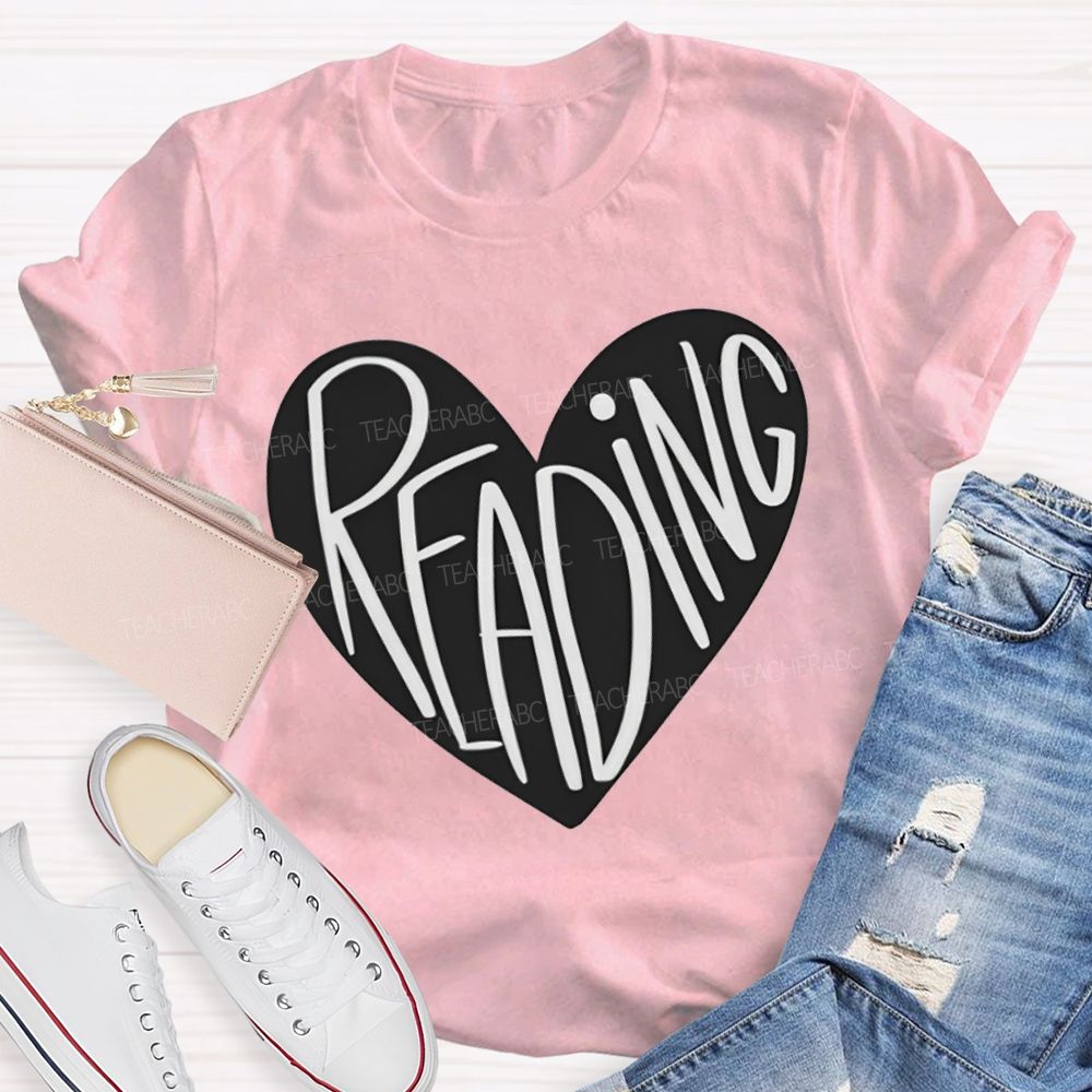 Reading And Heart Fall In Love With Reading T-shirt