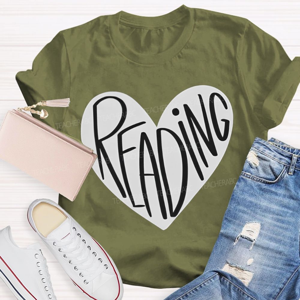Reading And Heart Fall In Love With Reading T-shirt