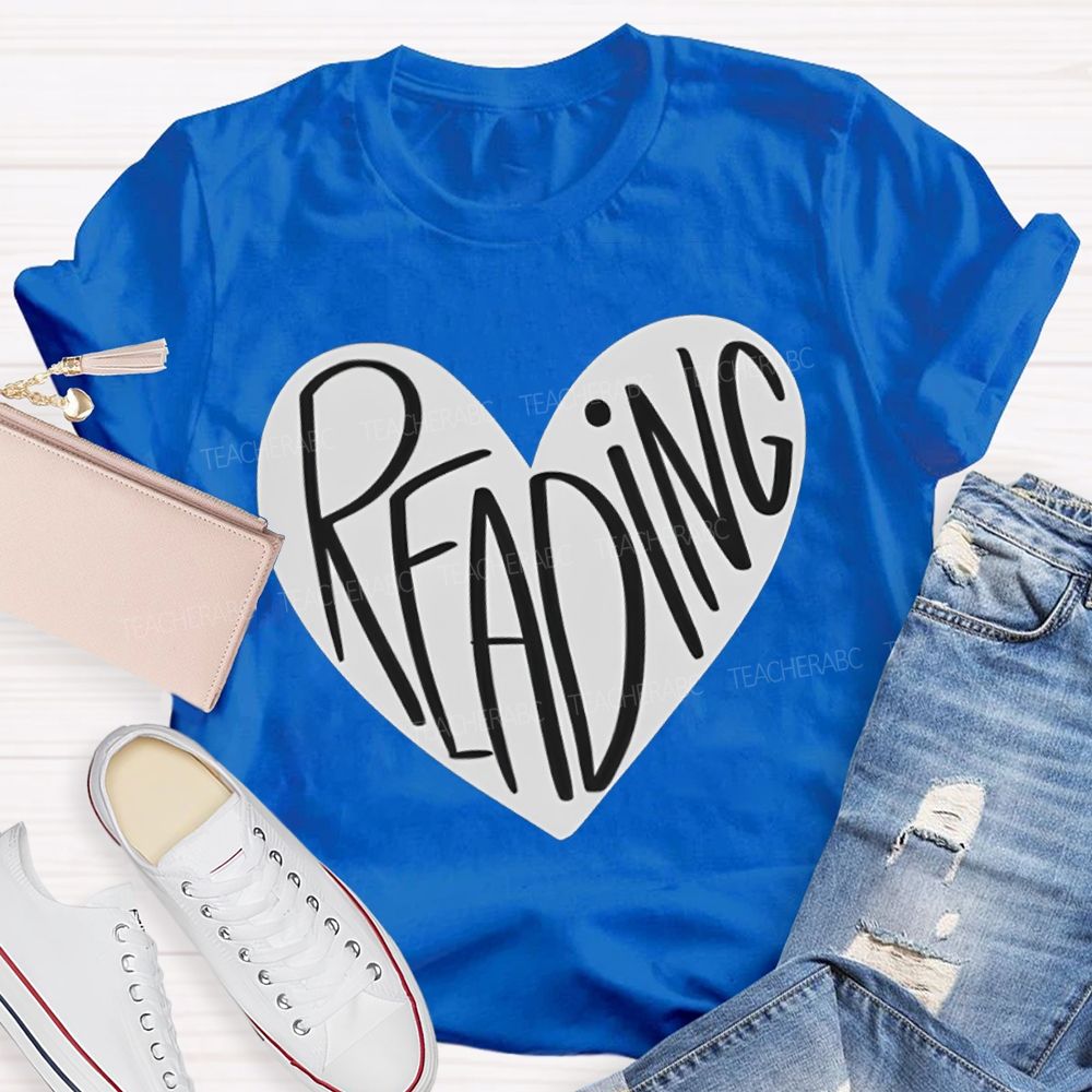 Reading And Heart Fall In Love With Reading T-shirt