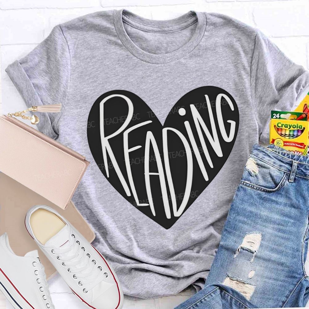 Reading And Heart Fall In Love With Reading T-shirt