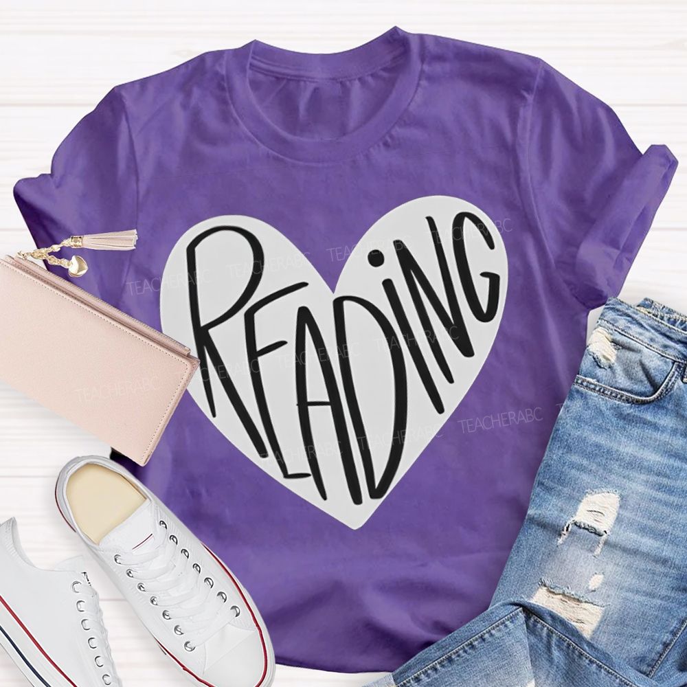 Reading And Heart Fall In Love With Reading T-shirt