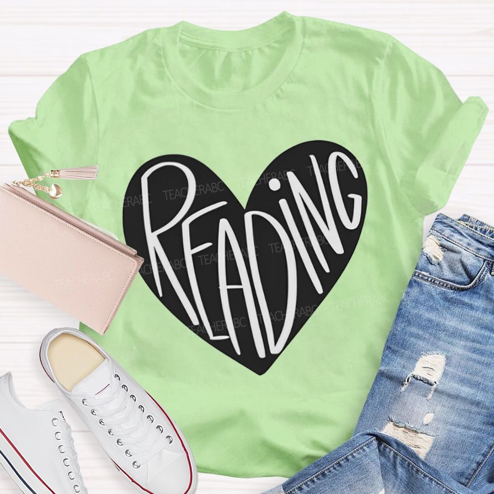 Reading And Heart Fall In Love With Reading T-shirt