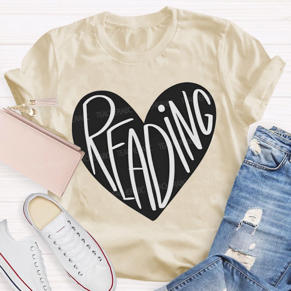 Reading And Heart Fall In Love With Reading T-shirt