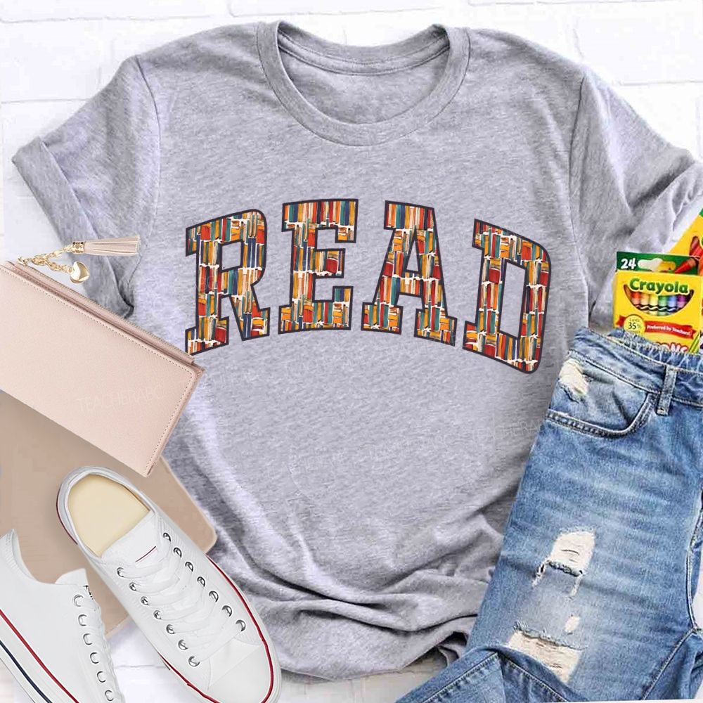 Read Book Fonts Fall In Love With Reading T-shirt