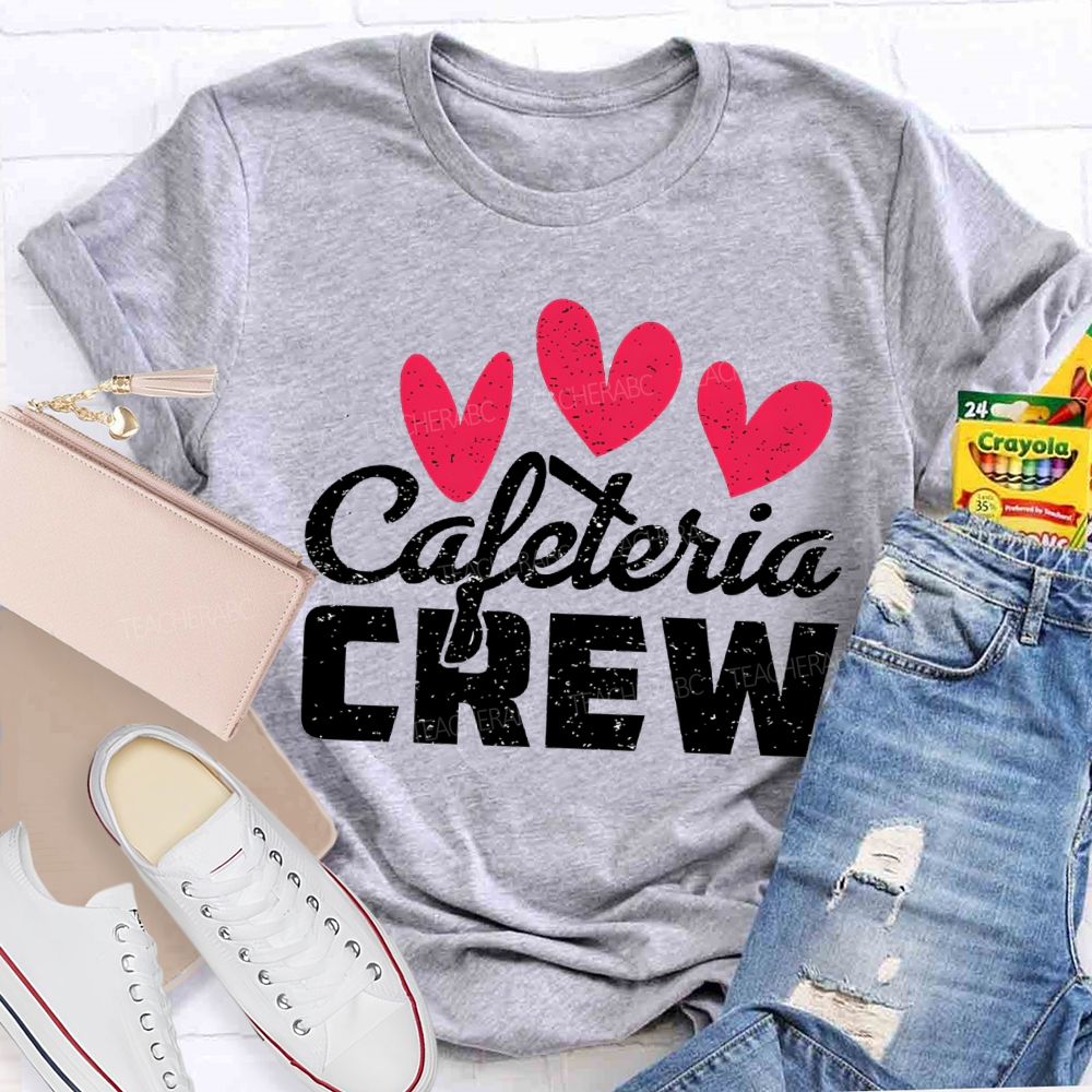Cafeteria Crew Heart Valentine'S Day T-shirt