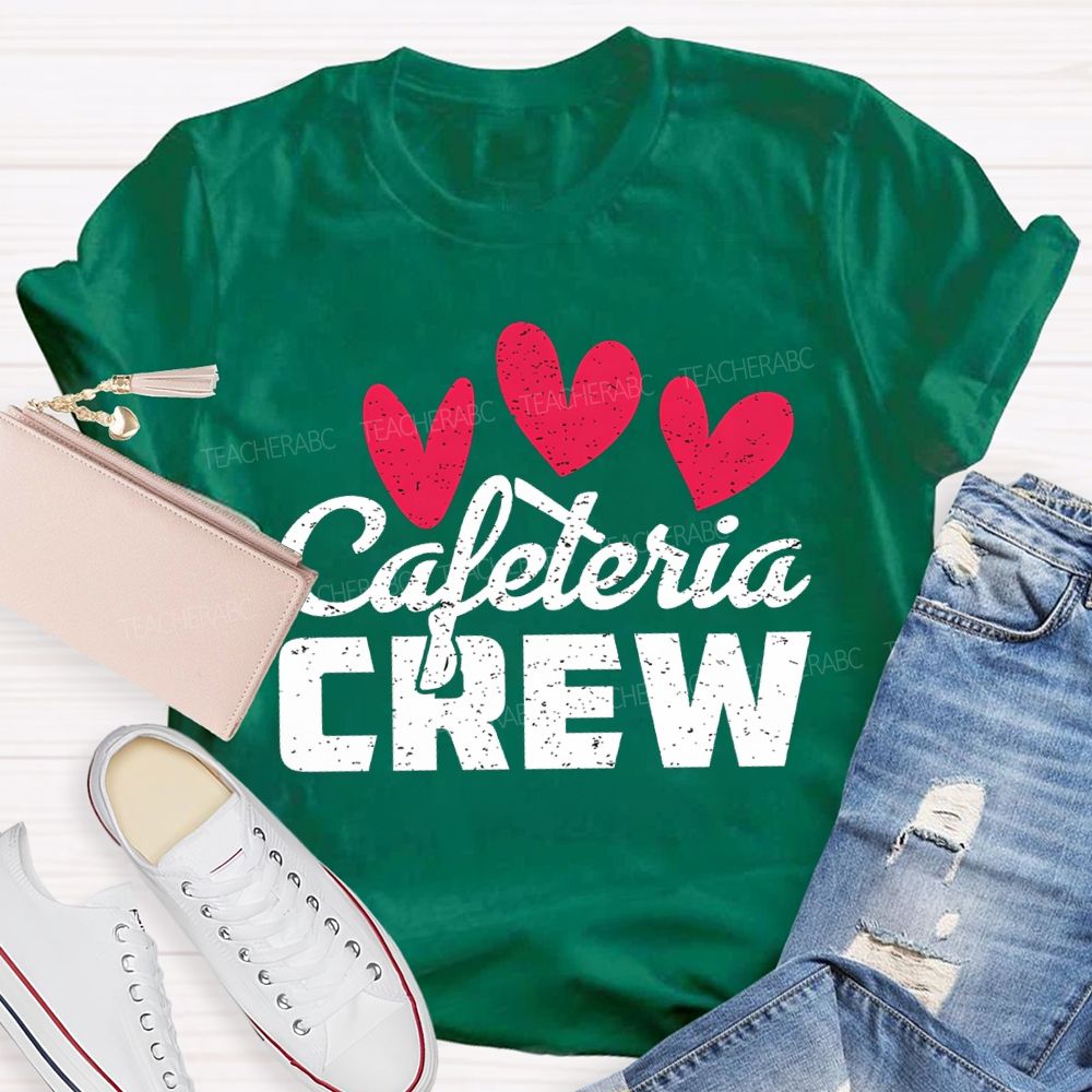 Cafeteria Crew Heart Valentine'S Day T-shirt