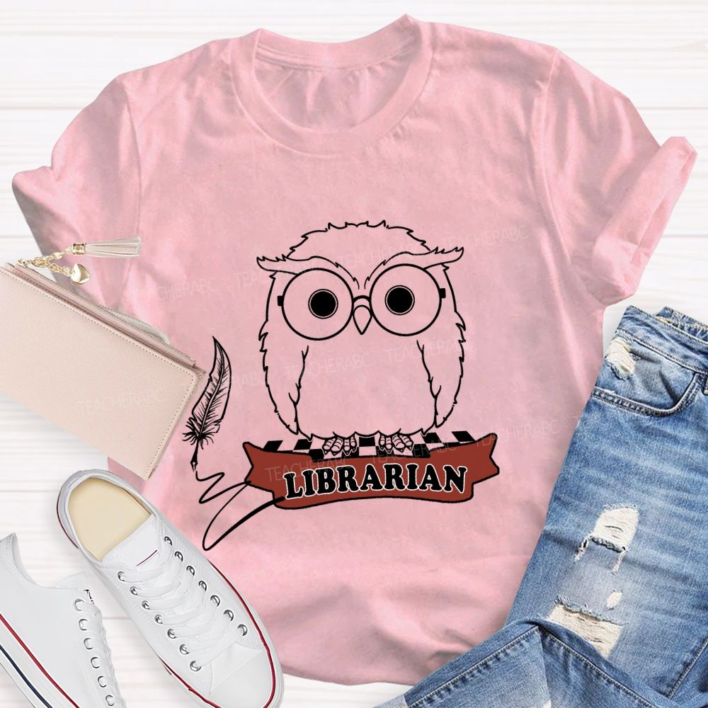 The Reading Owl Librarian T-Shirt