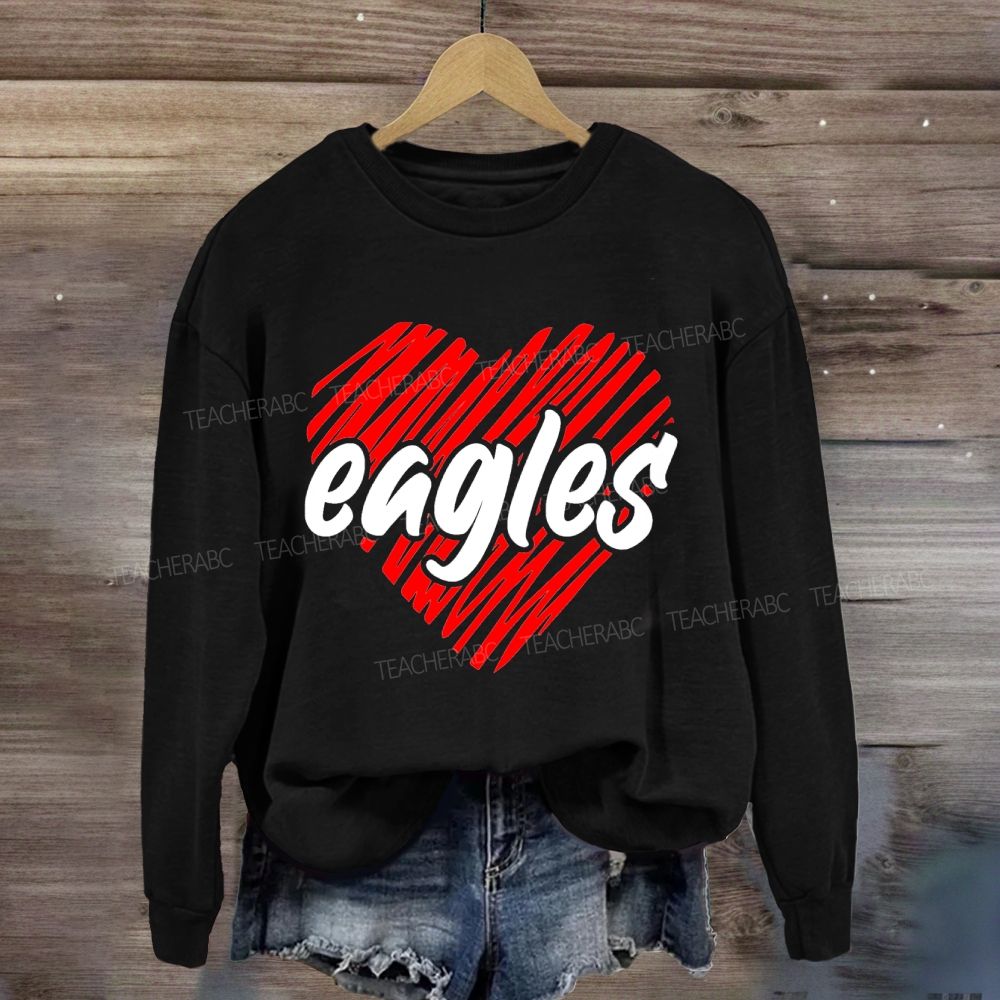 Personalized Mascot Valentine'S Day Sweatshirt