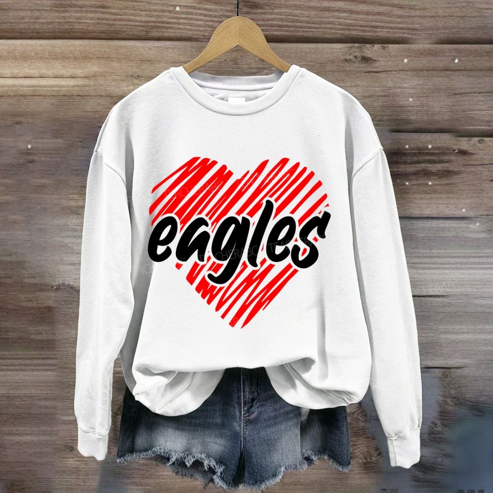 Personalized Mascot Valentine'S Day Sweatshirt