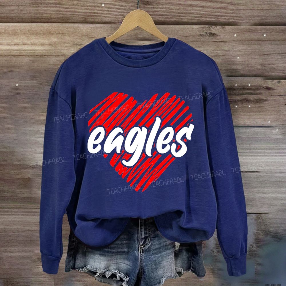 Personalized Mascot Valentine'S Day Sweatshirt