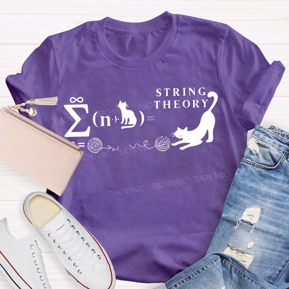 String Theory Quantum Mechanics Math Theory T-shirt