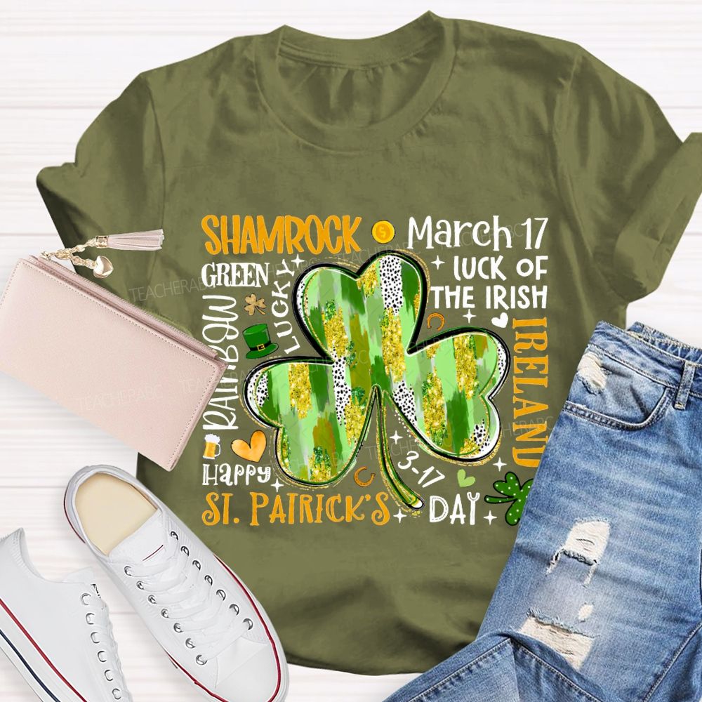 Shamrock March Luck Of The Irish Ireland T-shirt